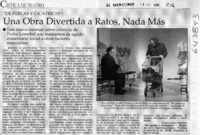 Una obra divertida a ratos, nada más  [artículo] Pedro Labra Herrera