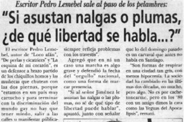 "Si asustan nalgas o plumas, ¿de qué libertad se habla"  [artículo]