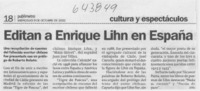 Editan a Enrique Lihn en España  [artículo]