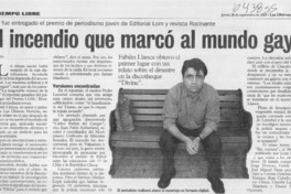 El incendio que marcó al mundo gay  [artículo] Tomás Vio