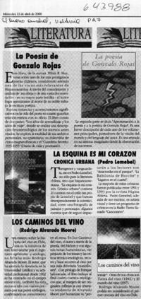 La poesía de Gonzalo Rojas  [artículo]