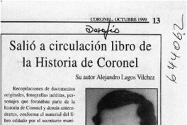 Salió a circulación libro de la historia de coronel  [artículo]