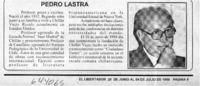 Pedro Lastra  [artículo]