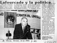 Lafourcade y la política  [artículo]