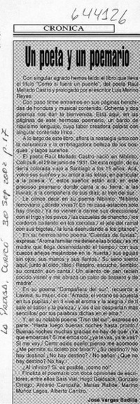 Un poeta y un poemario
