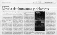 Novela de fantasmas y delatores  [artículo] Mario Valdovinos