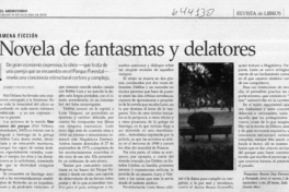 Novela de fantasmas y delatores  [artículo] Mario Valdovinos