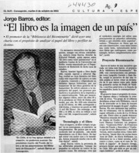 "El libro es la imagen de un país"  [artículo]