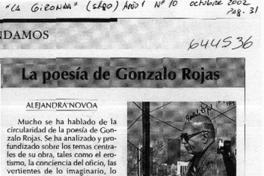 La poesía de Gonzalo Rojas  [artículo] Alejandra Novoa