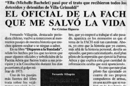 El oficial de la FACH que me salvó la vida  [artículo]
