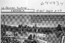 Se inauguró escultura de Pablo de Rokha  [artículo]