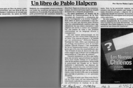 Un libro de Pablo Halpern  [artículo] Marino Muñoz Lagos
