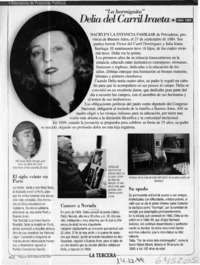 Delia del Carril Iraeta  [artículo]
