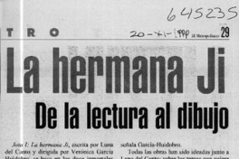 La hermana Ji de la lectura al dibujo  [artículo]