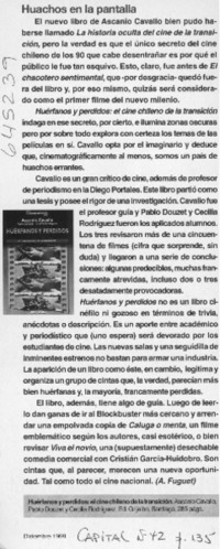 Huachos en la pantalla  [artículo] Alberto Fuguet