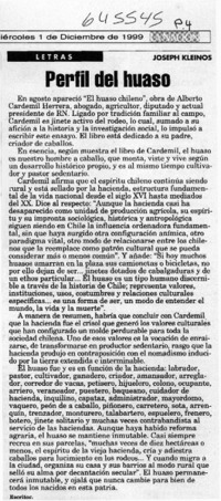 Perfil del huaso  [artículo] Joseph Kleinos