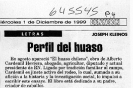 Perfil del huaso  [artículo] Joseph Kleinos