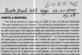 Carta a Elicura  [artículo] Guillermo Correa C.