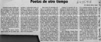 Poetas de otro tiempo  [artículo] Marino Muñoz Lagos