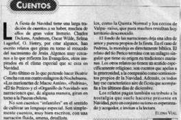 Cuatro milagros de nochebuena  [artículo] Elena Vial