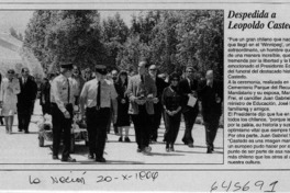 Despedida a Leopoldo Castedo  [artículo]