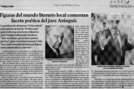 Figuras del mundo literario local comentan faceta poética del juez Aránguiz  [artículo]