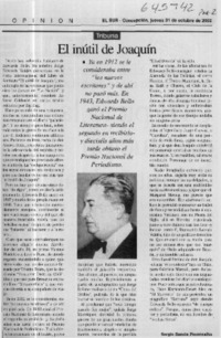 El inútil de Joaquín