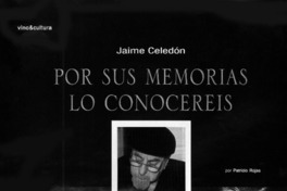 Por sus memorias lo conoceréis  [artículo] Patricio Rojas
