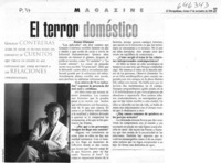 El terror doméstico  [artículo] Ximena Villanueva