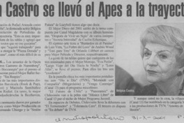 Bélgica Castro se llevó el Apes a la trayectoria  [artículo]