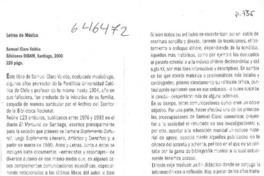 Letras de música  [artículo] Carmen Peña Fuenzalida