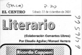"Chile, un duelo pendiente"  [artículo] Claudio Aguilar <y> Manuel Herrera