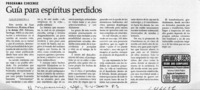 Guía para espíritus perdidos  [artículo] Carlos Jorquera A.