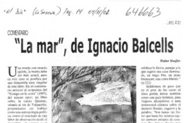 "La mar", de Ignacio Balcells