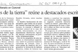 "Voces de la tierra" reúne a destacados escritores  [artículo]