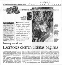 Escritores cierran últimas páginas  [artículo]