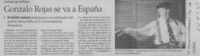Gonzalo Rojas se va a España  [artículo]