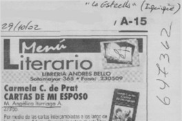 Cartas de mi esposo, Carmela Carvajal  [artículo]