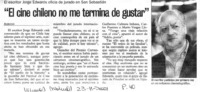 "El cine chileno no me termina de gustar"
