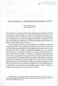 Vaca sagrada, la propuesta de Diamela Eltit