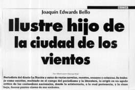 Ilustre hijo de la ciudad de los vientos