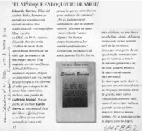 "El niño que enloqueción de amor"  [artículo] Elizabeth Subercaseaux