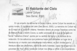 El habitante del cielo  [artículo] KJ