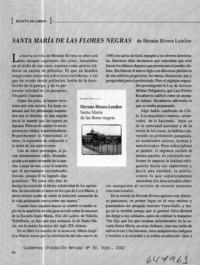 Santa María de las flores negras  [artículo]