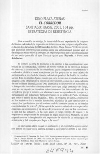 El corredor  [artículo] Carmen Foxley