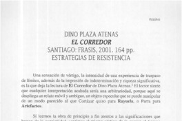 El corredor  [artículo] Carmen Foxley