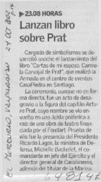 Lanzan libro sobre Prat  [artículo]
