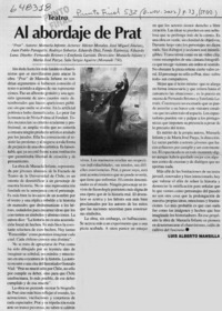Al abordaje de Prat  [artículo] Luis Alberto Mansilla