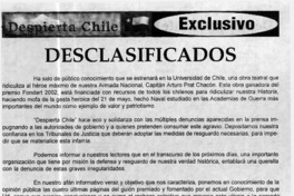 Desclasificados  [artículo]