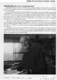 Hernán Millas, en el "crucero del amor"  [artículo]
